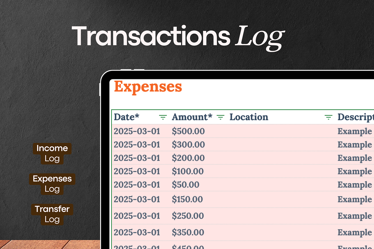 Monthly Budget Spreadsheet, a Templates & Theme by vitalinagerman (Photo 9 of 11)
