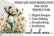 Spring Teddy Bear Illustration Bundl, an Illustration by Daily.Designs (Thumbnail 2 of 8)