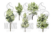 Trees Watercolor clipart. Forest, a Decorative Illustration by NKTKNS (Thumbnail 2 of 8)