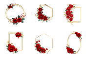 Red Rose Wedding Floral Fram, an Illustration by CreationArt (Thumbnail 3 of 5)