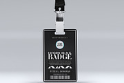 Luxury Black ID Badge, a Card Template by Tzochko (Thumbnail 1 of 6)