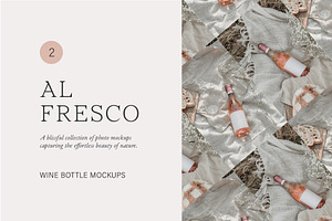 Wine Bottle Photo Mockup Bundle