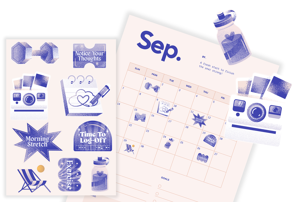 2025 Digital Calendar Planner, a Stationery Template by Glücklich Studio (Photo 5 of 5)