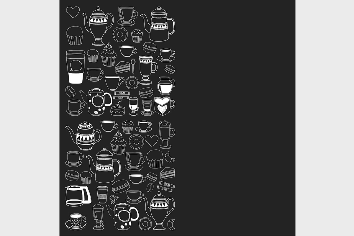 7 vector templates (jpg+eps) Coffee, a Pattern Graphic by Art Loft (Photo 4 of 8)