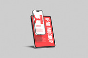 iPhone & iPad Pro Mockup, a Wearable Device Mockup by Pikachudesign (Thumbnail 5 of 5)