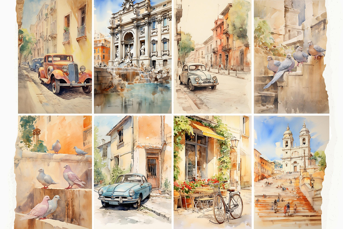 Roman holidays. Big set., an Object Illustration by DariKa (Photo 10 of 13)