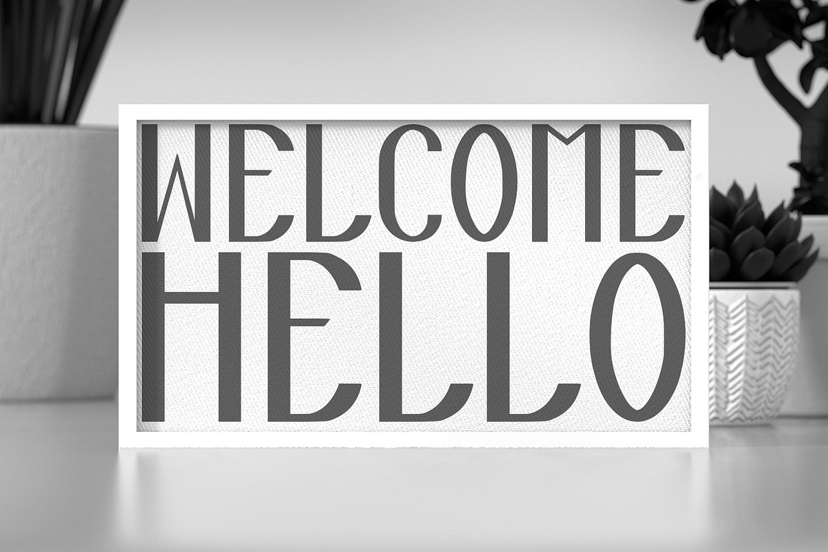 Challio Futuristic Display Font, a Sans Serif Font by Maulana Creative (Photo 5 of 7)