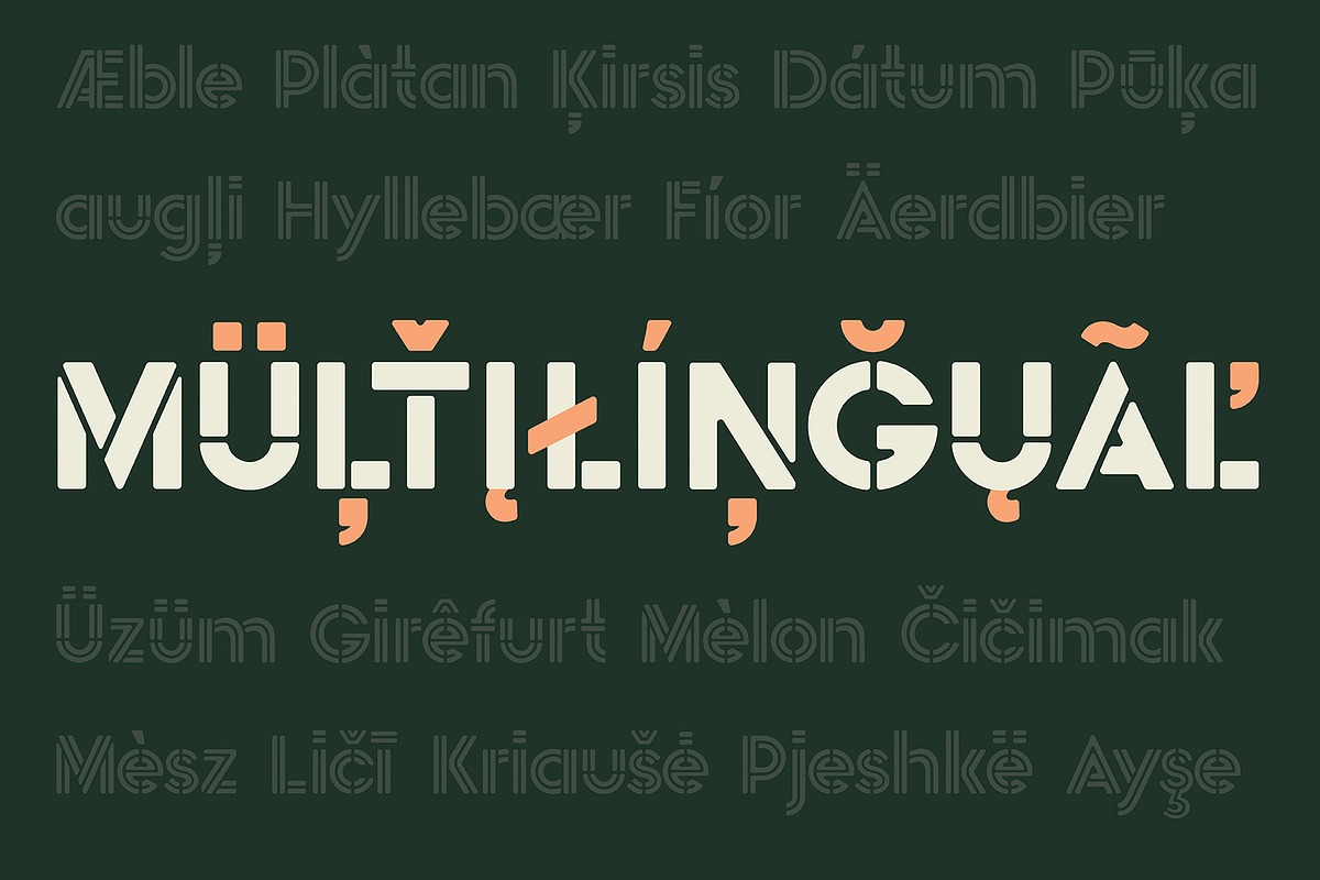 Pikolo Block Alt Font preview 3