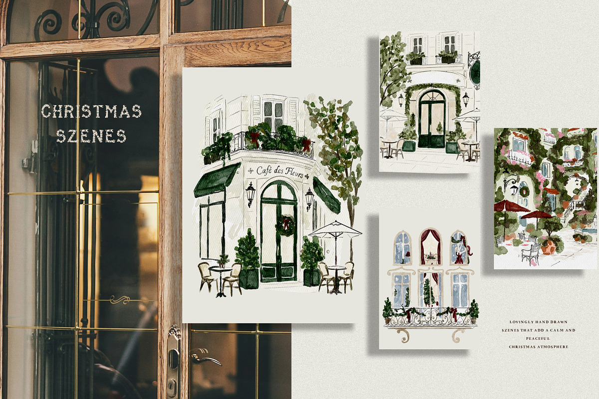 Hand Drawn Christmas Watercolor Set, an Object Graphic by Laras Wonderland (Photo 5 of 12)