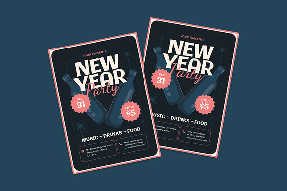 Happy New Year - Flyer preview 4