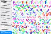 Rainbow Outline Procreate Brushes, a Brush Add-On by Almazova Dolzhenko (Thumbnail 2 of 13)