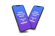 iPhone Mockup Template Set, an iPhone Mockup by DesignRushMarket (Thumbnail 6 of 11)