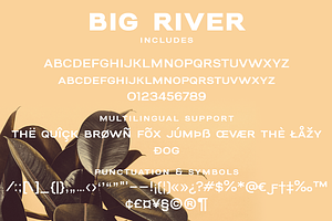 Big River Sans And Script Font Duo