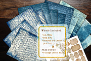 Blue Letter Manuscripts Scrapbooks, a Background Graphic by V Design Creator (Thumbnail 7 of 12)