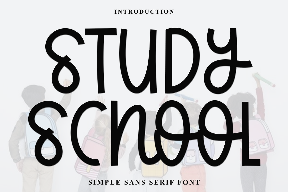 Study School, a Script Font by InermediaSTUDIO (Photo 1 of 7)