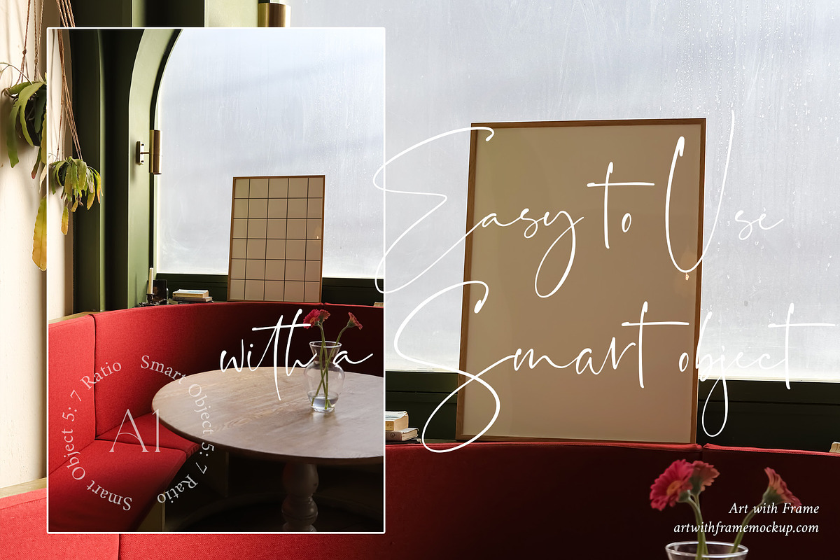 Aesthetic Paris Cafe - Frame Mockup, a Product Mockup by ArtwithFrame (Photo 13 of 21)