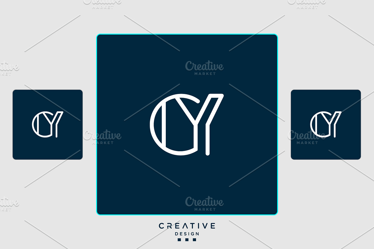 Alphabet Letters Icon Logo CY or YC, a Graphic by art_creater