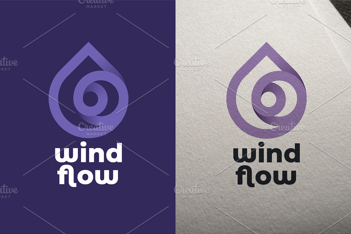 Nature elements. 4 gradient logo, a Branding & Logo Template by Magda (Photo 4 of 5)