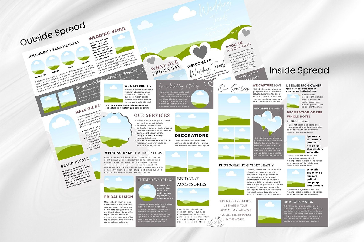 Canva Newsletter Template Wedding, a Flyer Template by PixelCraft (Photo 12 of 15)
