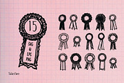 Whimsical Hand Drawn Award Ribbons, an Object Graphic by Take Care Creative (Thumbnail 10 of 10)