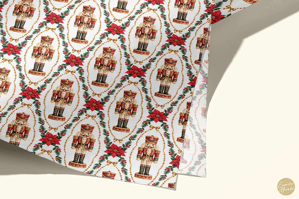 Vintage Christmas Painted Patterns 2, a Pattern Graphic by Euonia Meraki (Photo 4 of 6)