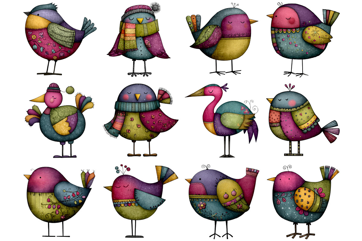 Whimsical Winter Bird Clipart, a Graphic by CitraGraphics (Photo 2 of 4)