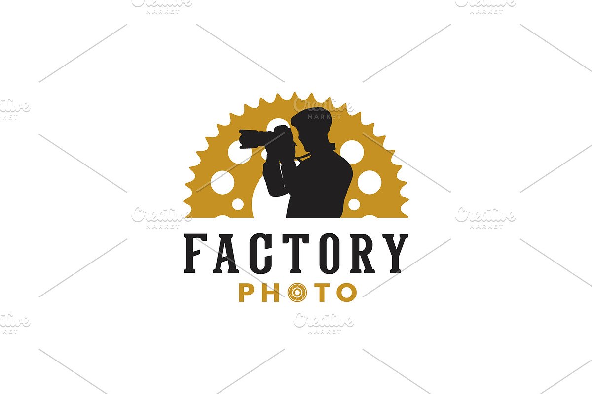 Factory Photographer Logo, a Branding & Logo Template by Atlantis X Nurman Arbai (Photo 2 of 2)
