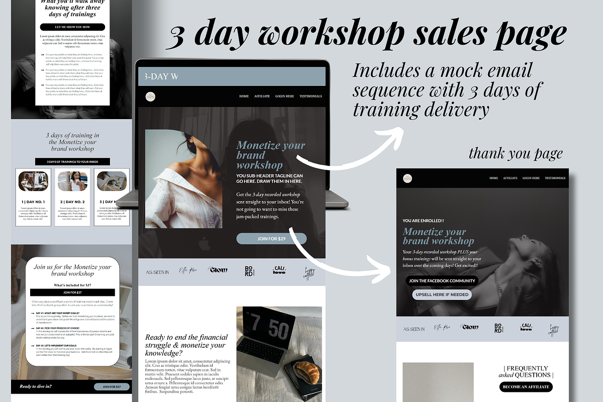 Kartra Coaching Membership Template, a Landing Page Template by Solana Creative Co. (Photo 10 of 12)