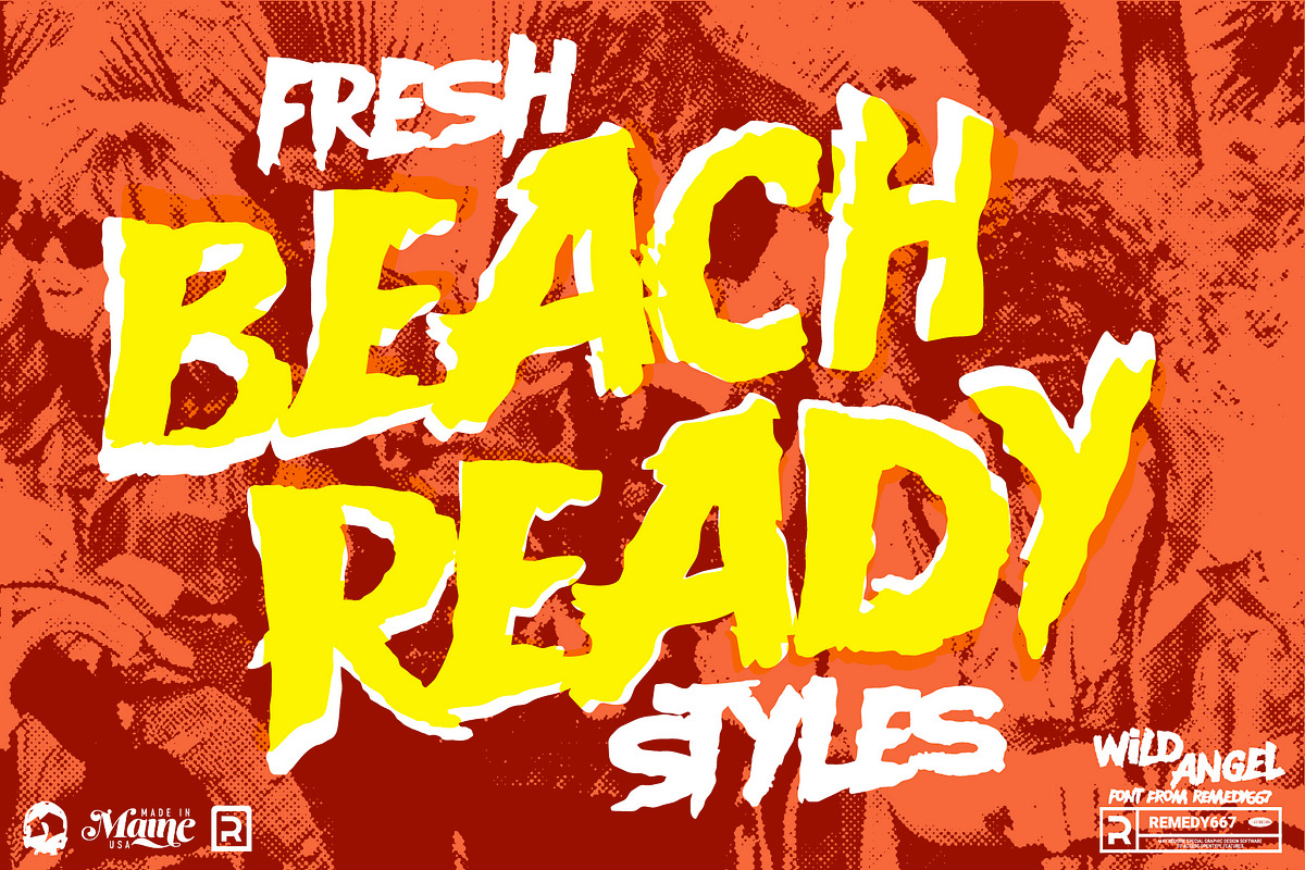 Wild Agel - Summertime Biker Font, a Handwritten Font by Remedy667 (Photo 3 of 10)