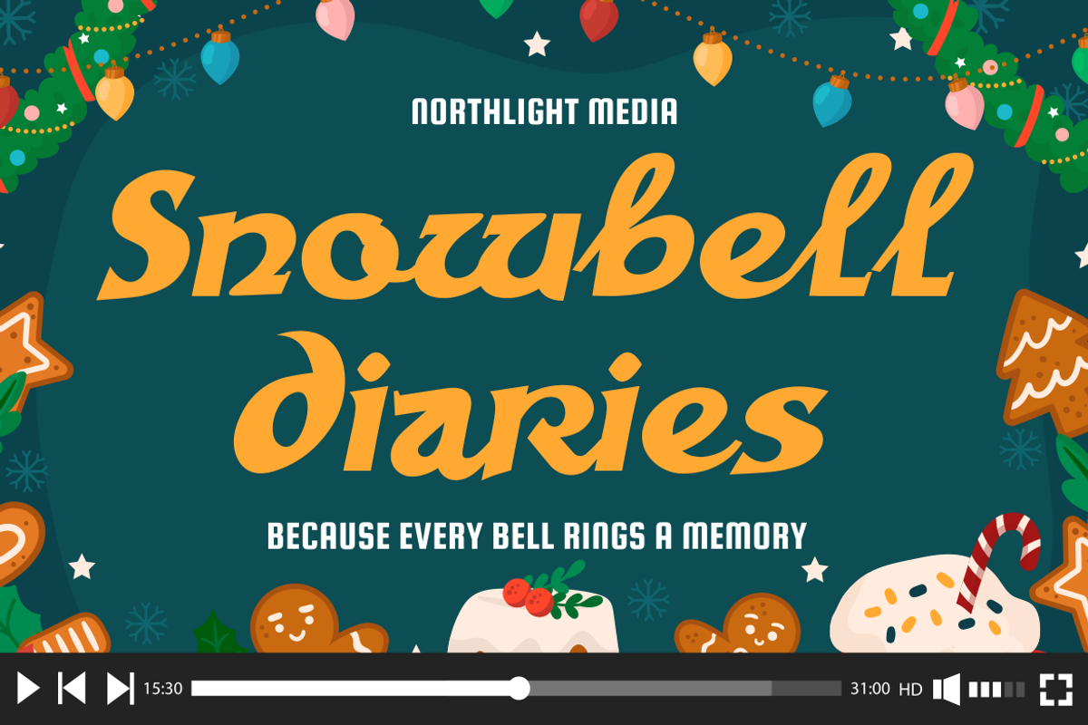 Snow Flow Christmas Font, a Font by PutraCetol Studio (Photo 2 of 5)