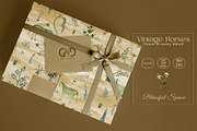Vintage Horses Prints & Patterns, a Pattern Graphic by GND ART STUDIO (Thumbnail 5 of 8)