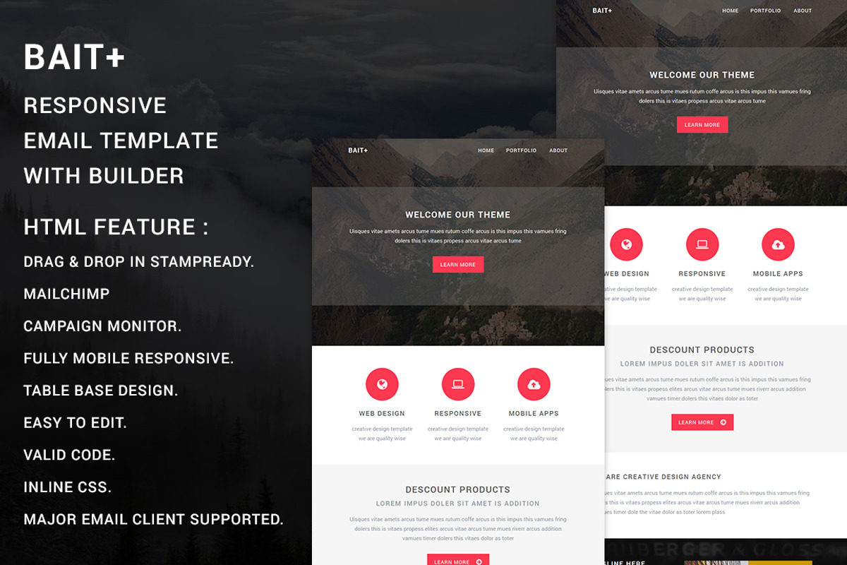 Bait e-Flyer responsive email, an Email Template by QuickArtisan (Photo 1 of 2)