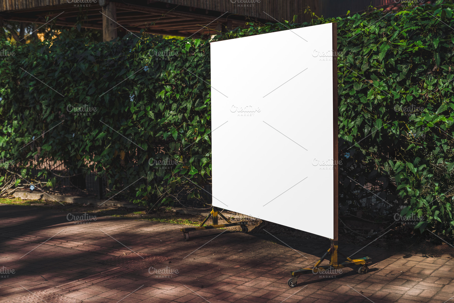 Outdoor blank mock-up board template, a Business Photo by SkyNext