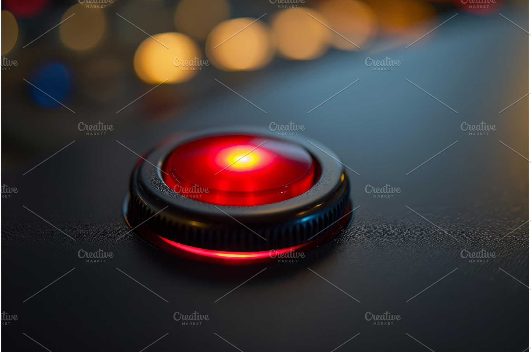 Red button glowing on a control, a Technology Photo by Ylivdesign