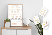 Watercolor Animal Numbers Set, an Animal Illustration by MayaNavits (Thumbnail 6 of 8)