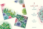 Succulents: 12 images, 6 patterns, an Illustration by Zooza Art (Thumbnail 8 of 9)