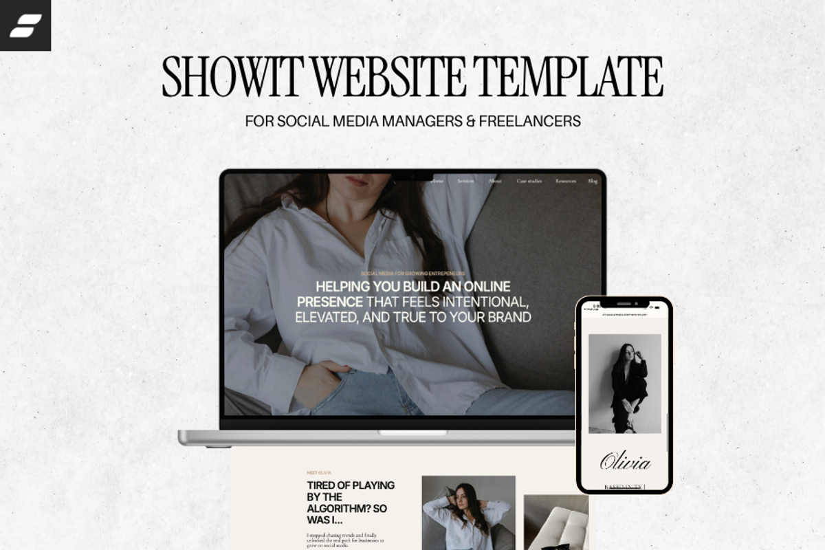 Showit Website Template for SMM