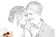 Romantic Wedding Oil & Sketch, an Action Add-On by Studio Retouch (Thumbnail 2 of 13)