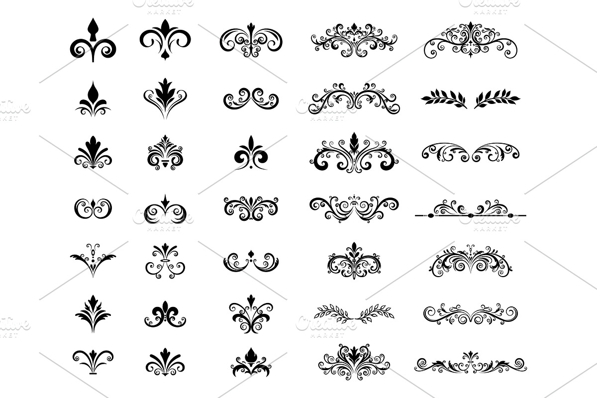 Decorative ornamental dividers, a Decorative Illustration by Yayasya (Photo 1 of 3)