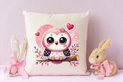 Cute Kawai Owl Valentine Sublimation, an Animal Illustration by RobertsArt (Thumbnail 6 of 7)