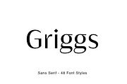 Griggs Sans Serif, a Sans Serif Font by Seniors (Thumbnail 1 of 8)