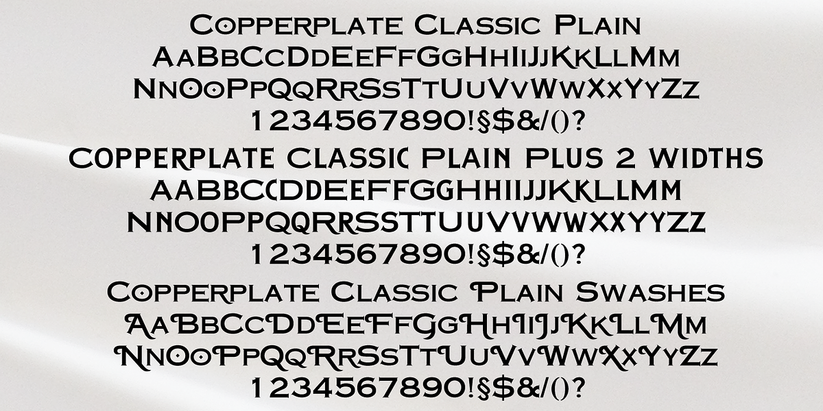 Copperplate Classic, a Sans Serif Font by Wiescher-Design (Photo 5 of 7)