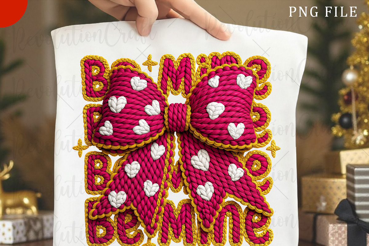 Crochet Valentine's Day Coquette Png, an Illustration by OK Design (Photo 2 of 6)