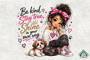 Be Kind Stay True Shine PNG, a Seasonal Illustration by Craft Nest (Thumbnail 1 of 6)