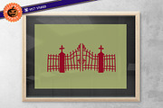 9 Creepy Gate Halloween StampBrushes, a Brush Add-On by vectstudio (Thumbnail 8 of 10)