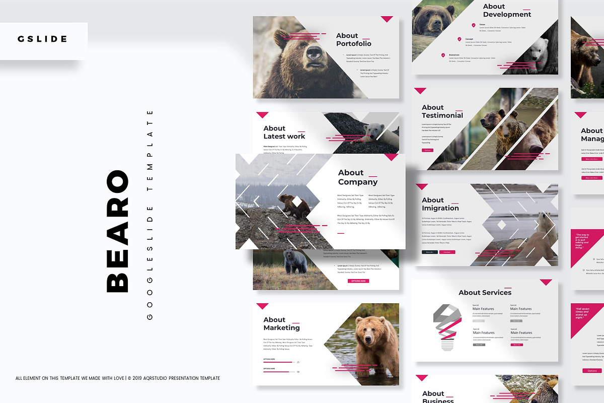 Bearo - Google Slides Template, a Presentation Template by AQR Studio