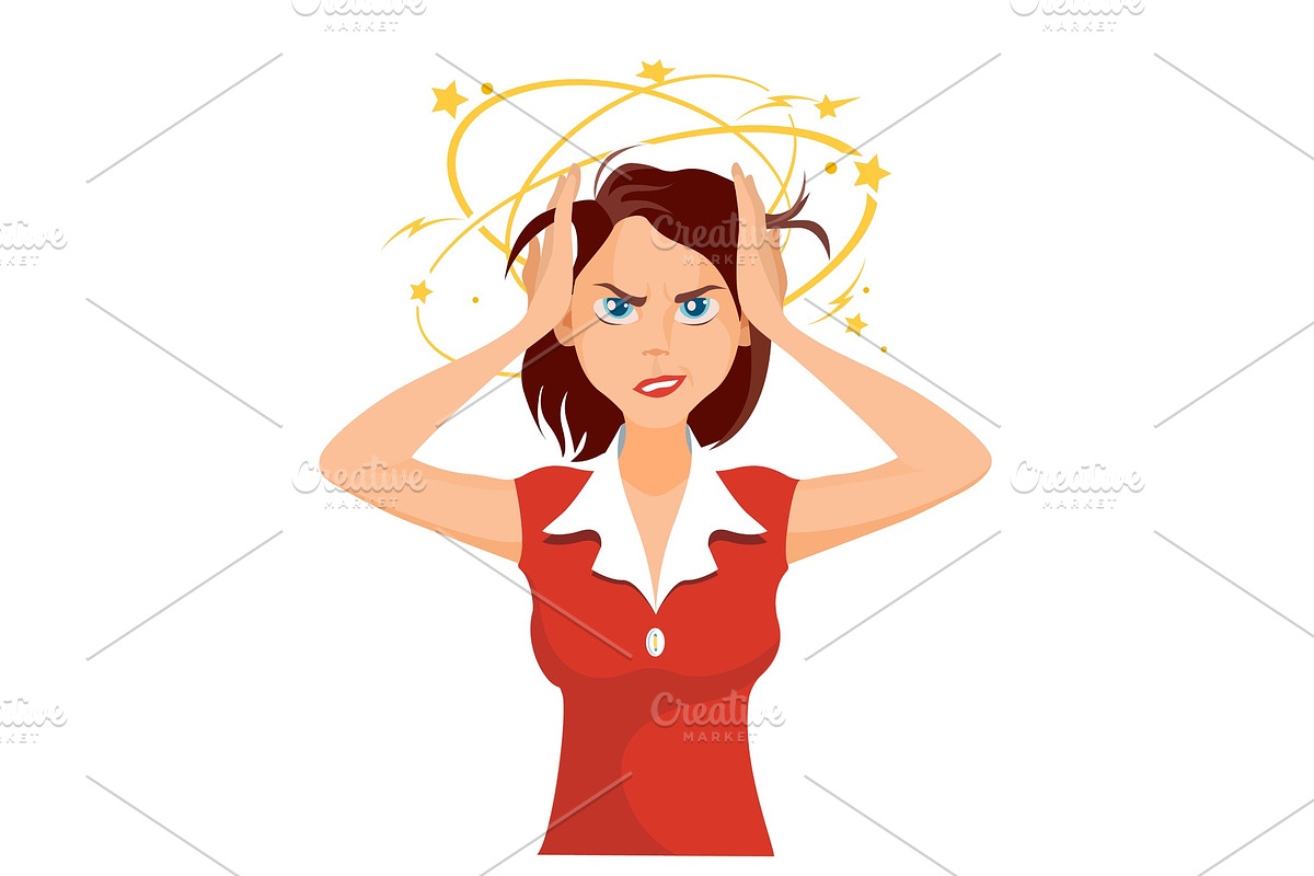 Stressed and frustrated business, a Healthcare Illustration by Shanvood art