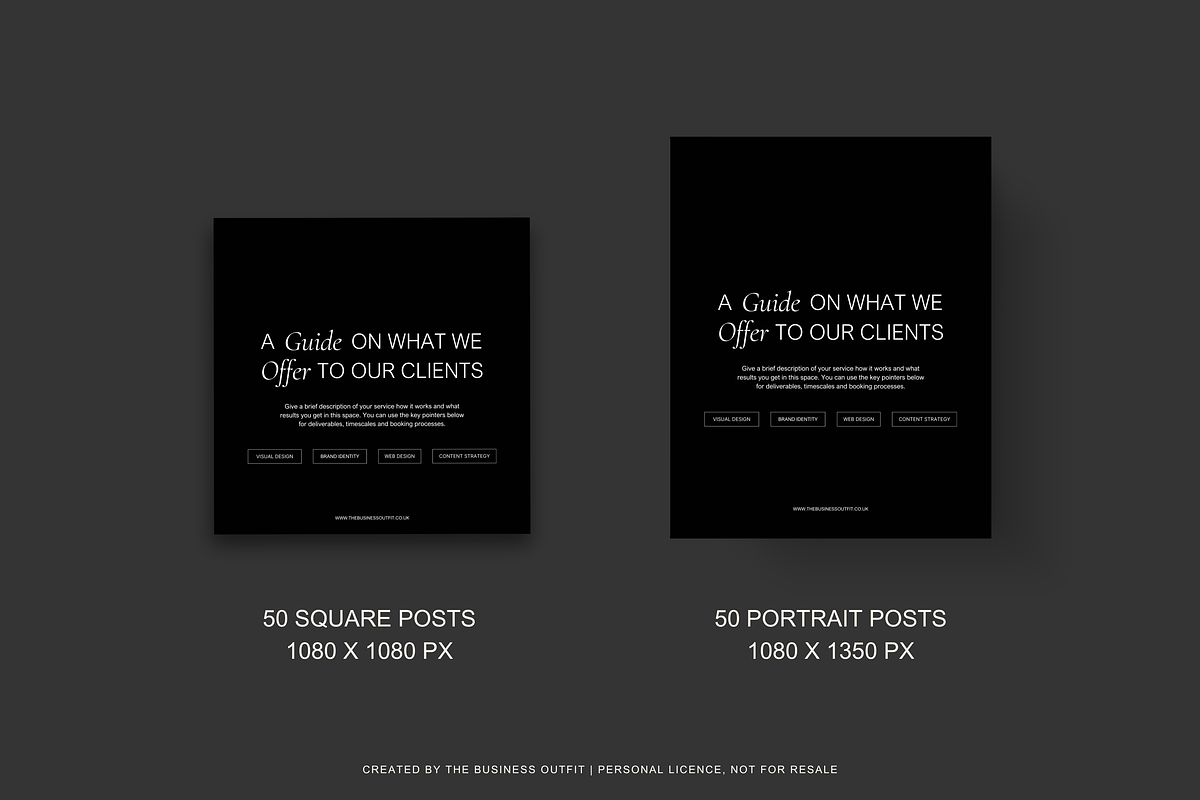 CANVA Minimal VOL 2 Instagram Posts, a Social Media Template by thebusinessoutfit (Photo 7 of 12)