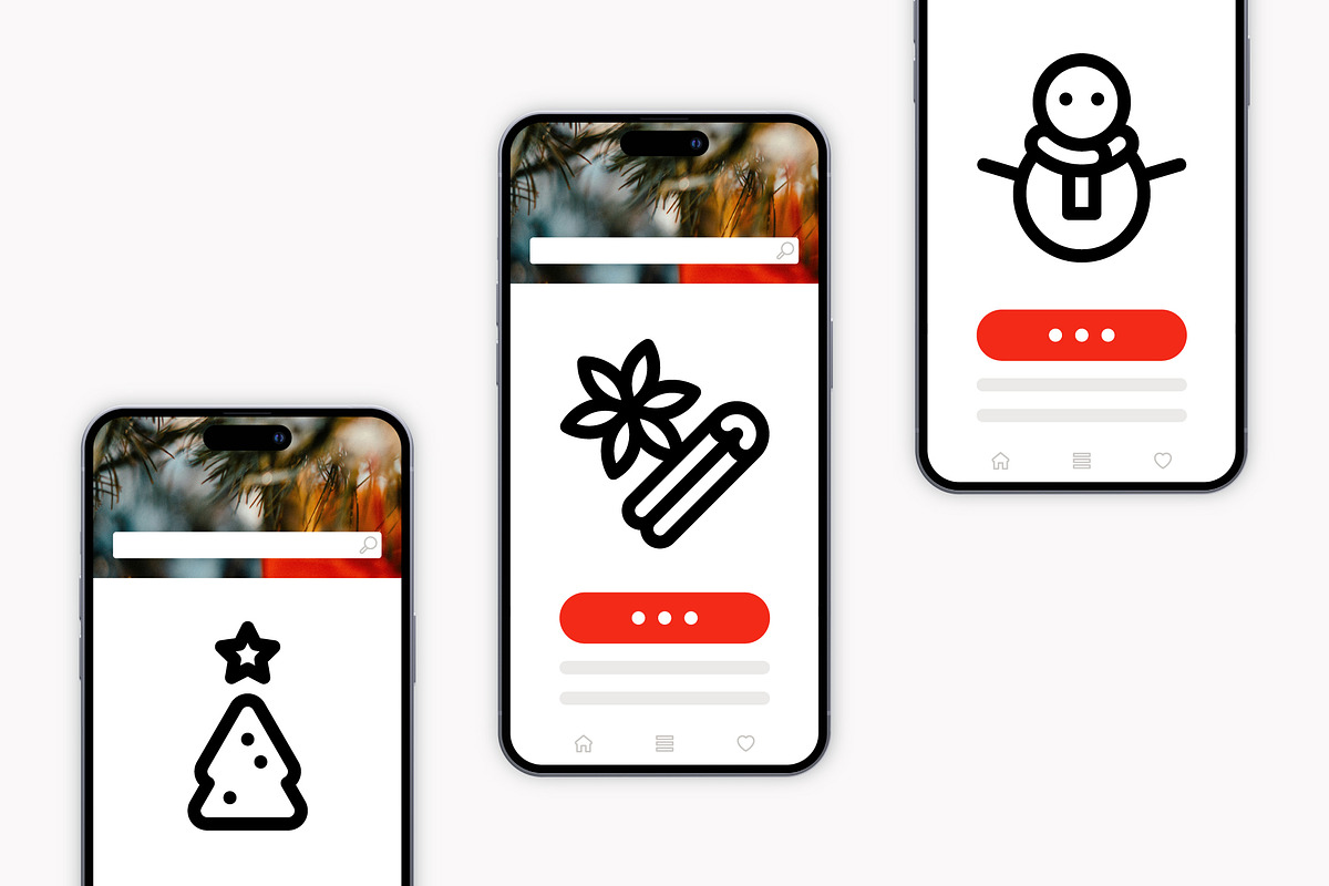 50 Christmas Icons, an Outline Icon by Side Project (Photo 6 of 8)