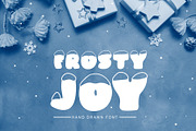 Frosty Joy Hand Drawn Display Font, a Handwritten Font by Happy Letters (Thumbnail 1 of 8)